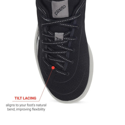 Men's Black Go Trainer Shoes Plaeto