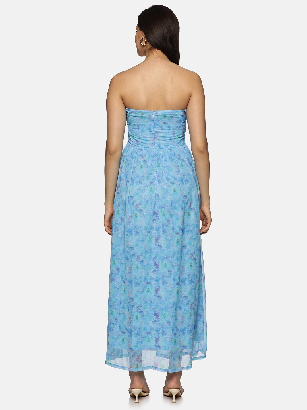 Buy Sleeveless Maxi Dress For Women In Blue