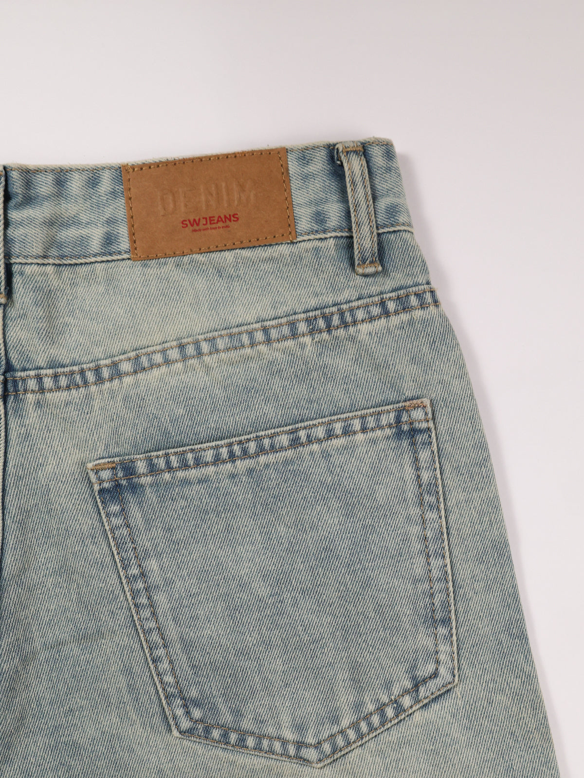 80s Cool Blue Tinted Super Wide Leg Jeans