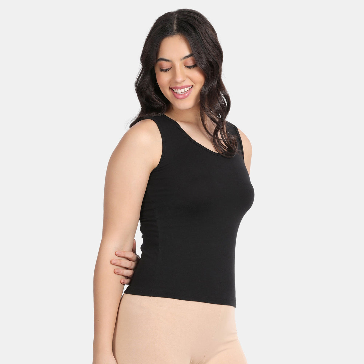 Envie Regular Fit U-Neck Short Length Tank Top