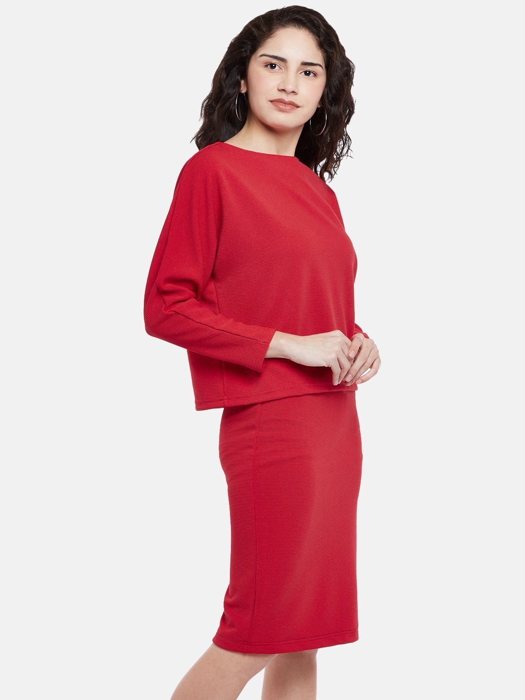 Buy red coord set for women