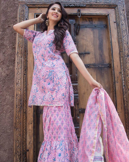 Pink Bagicha Sharara