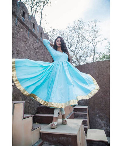 SKY BLUE KANCHALI SUIT SET