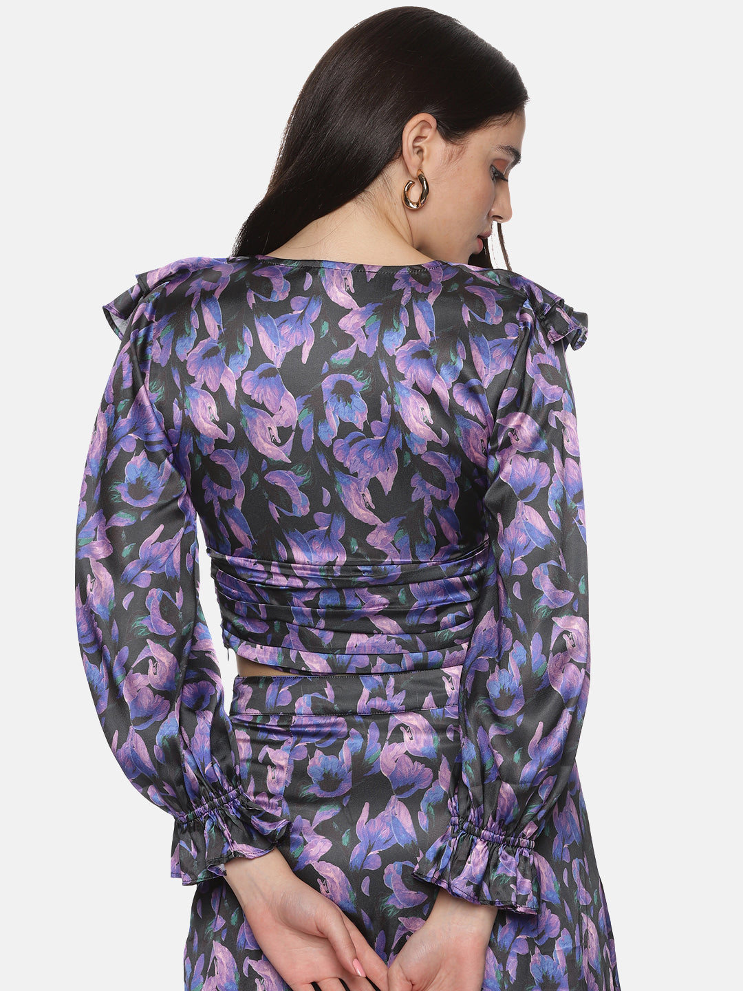 Buy Full Sleeve Co-Ord Set For Women In Purple