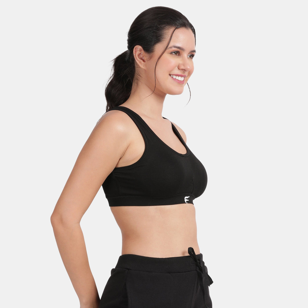 Envie Padded Non-Wired 3/4th Coverage Racerback Sports Bra