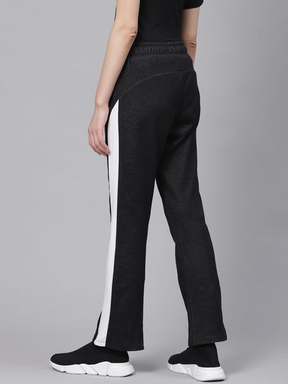 Alcis Women Black Solid Track Pants