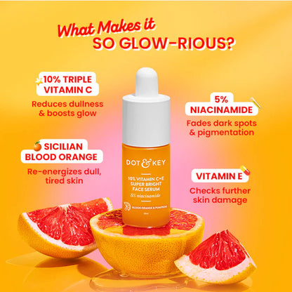 10% Vitamin C +E Super Bright Face serum 10ml