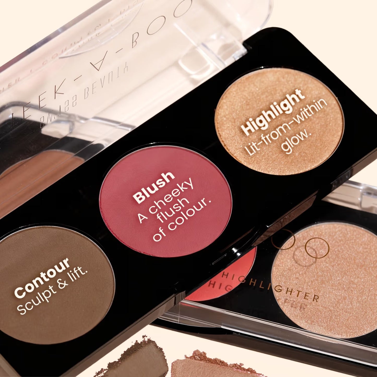 Swiss Beauty 3 In 1 Face Palette With Contour + Blusher And Highlighter - Shade 03