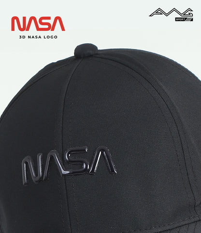 Unisex Polyester Cap Nasa 3D Logo Encrypted Caps With Adjustable Strap