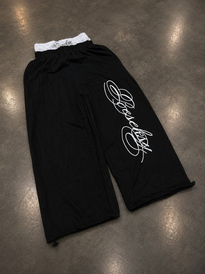 Scriptline Black Baggy Pants