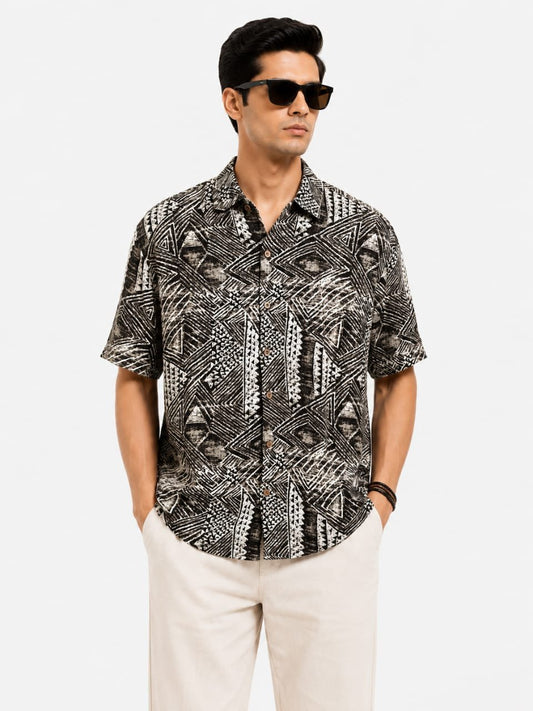 Noir Nomad Casual Shirt