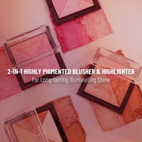 Swiss Beauty Mini Baked Shimmer Blusher Highlighter 1 - Multicolor