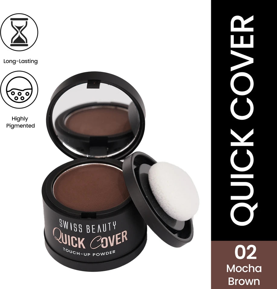 Swiss Beauty Quick Cover Touch-Up-Powder - 01 Mocha Brown 4g