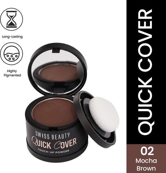 Swiss Beauty Quick Cover Touch-Up-Powder - 01 Mocha Brown 4g