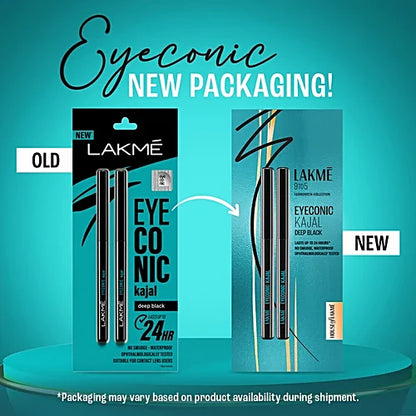 Lakme 9 To 5 Eyeconic Kajal Twin Pack - Deep Black