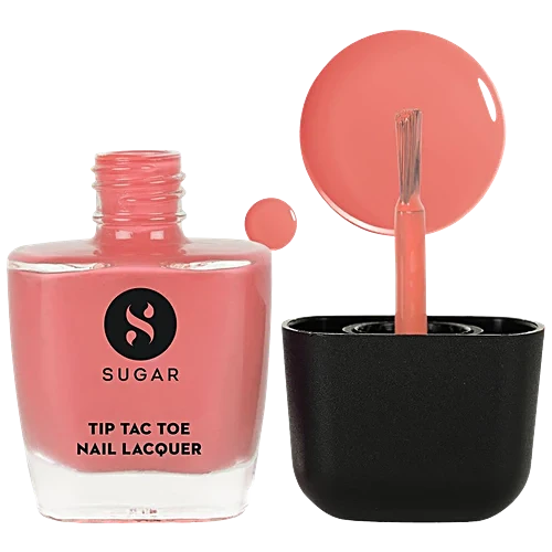 Sugar Cosmetics Tip Tac Toe Nail Lacquer Classic - 10 Coral Compass 9 MILLI_LITRE
