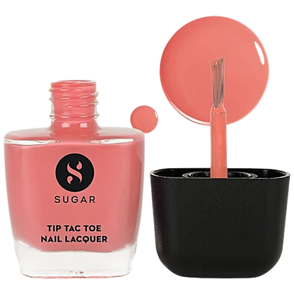 Sugar Cosmetics Tip Tac Toe Nail Lacquer Classic - 10 Coral Compass 9 MILLI_LITRE