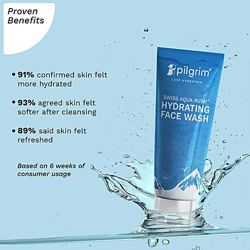 Pilgrim Swiss Aqua Rush Hydrating Face Wash 100 MILLI_LITRE