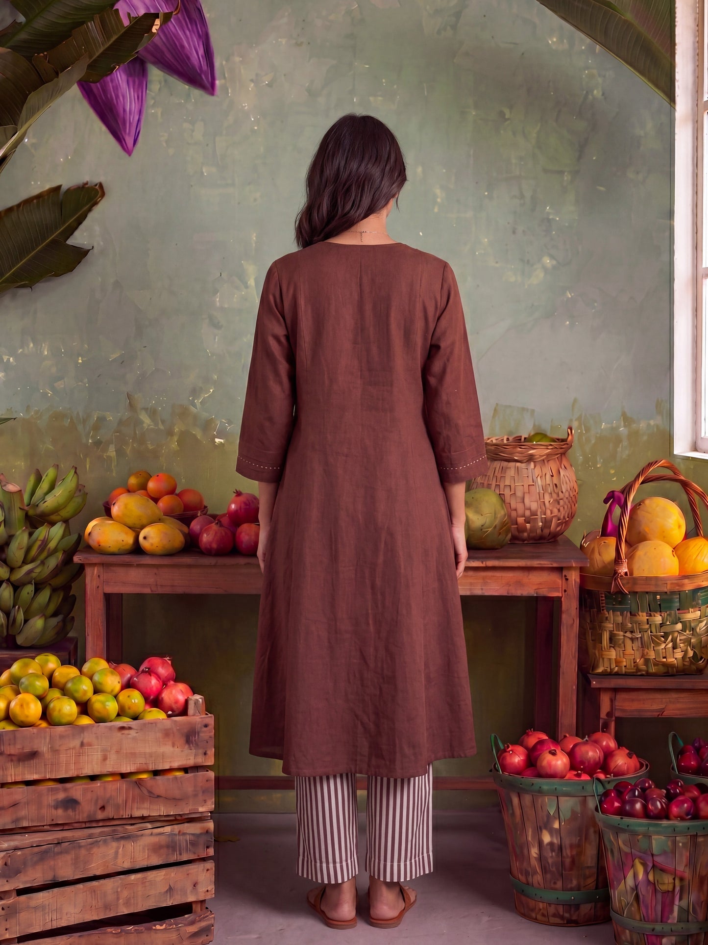 THE LINER EARTHY KURTA SET