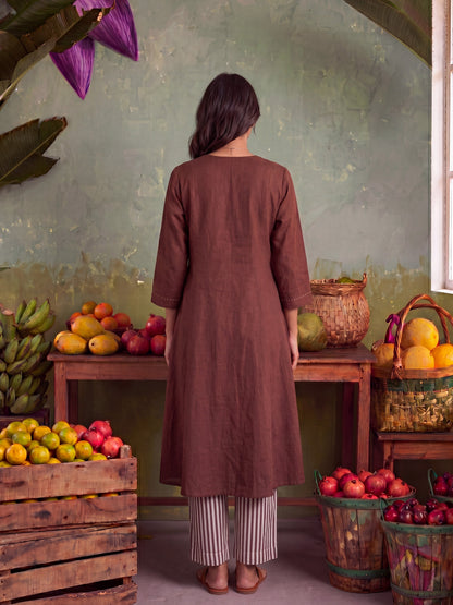 THE LINER EARTHY KURTA SET