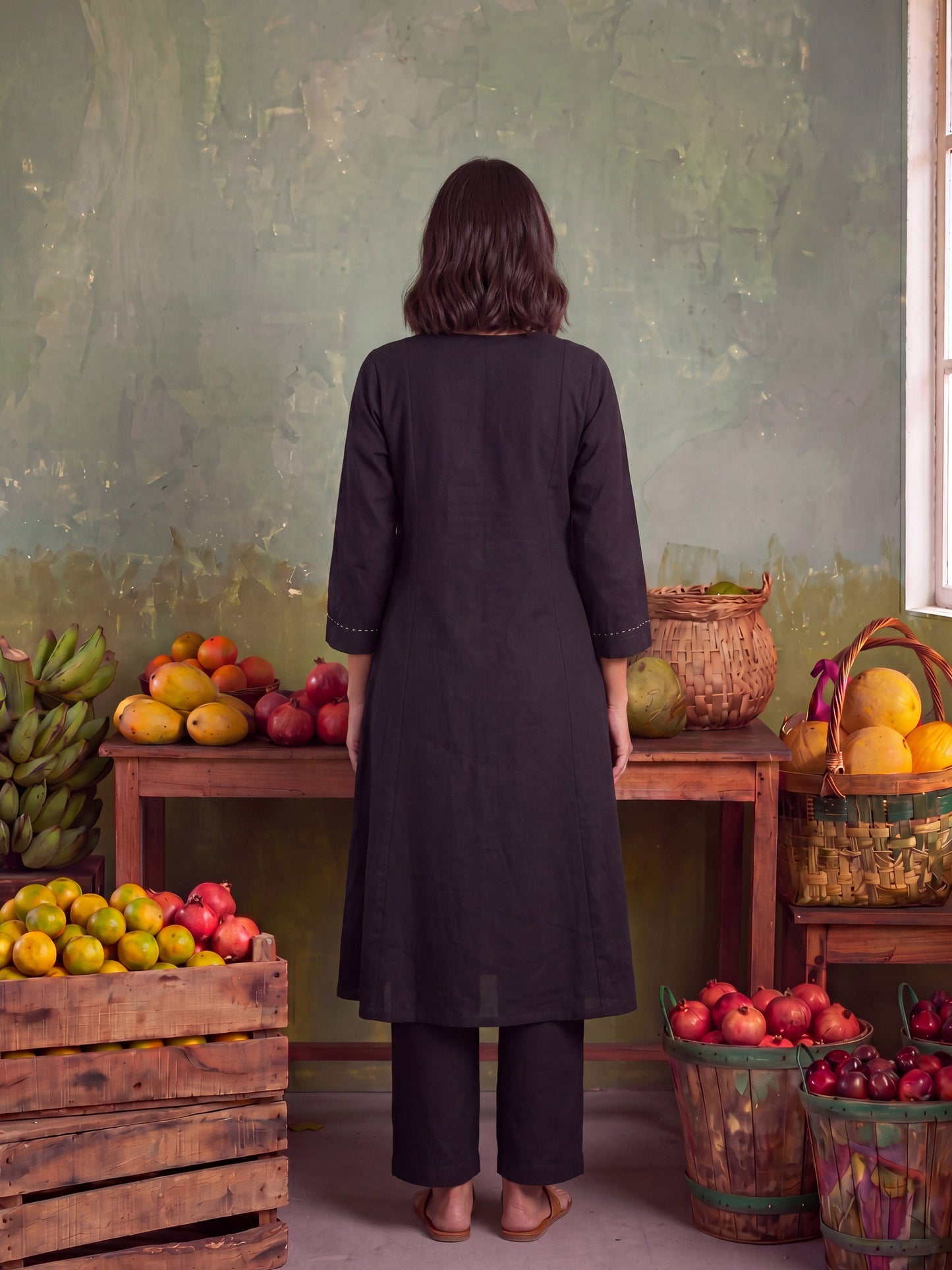 THE CHARCOAL CLASSIC KURTA SET