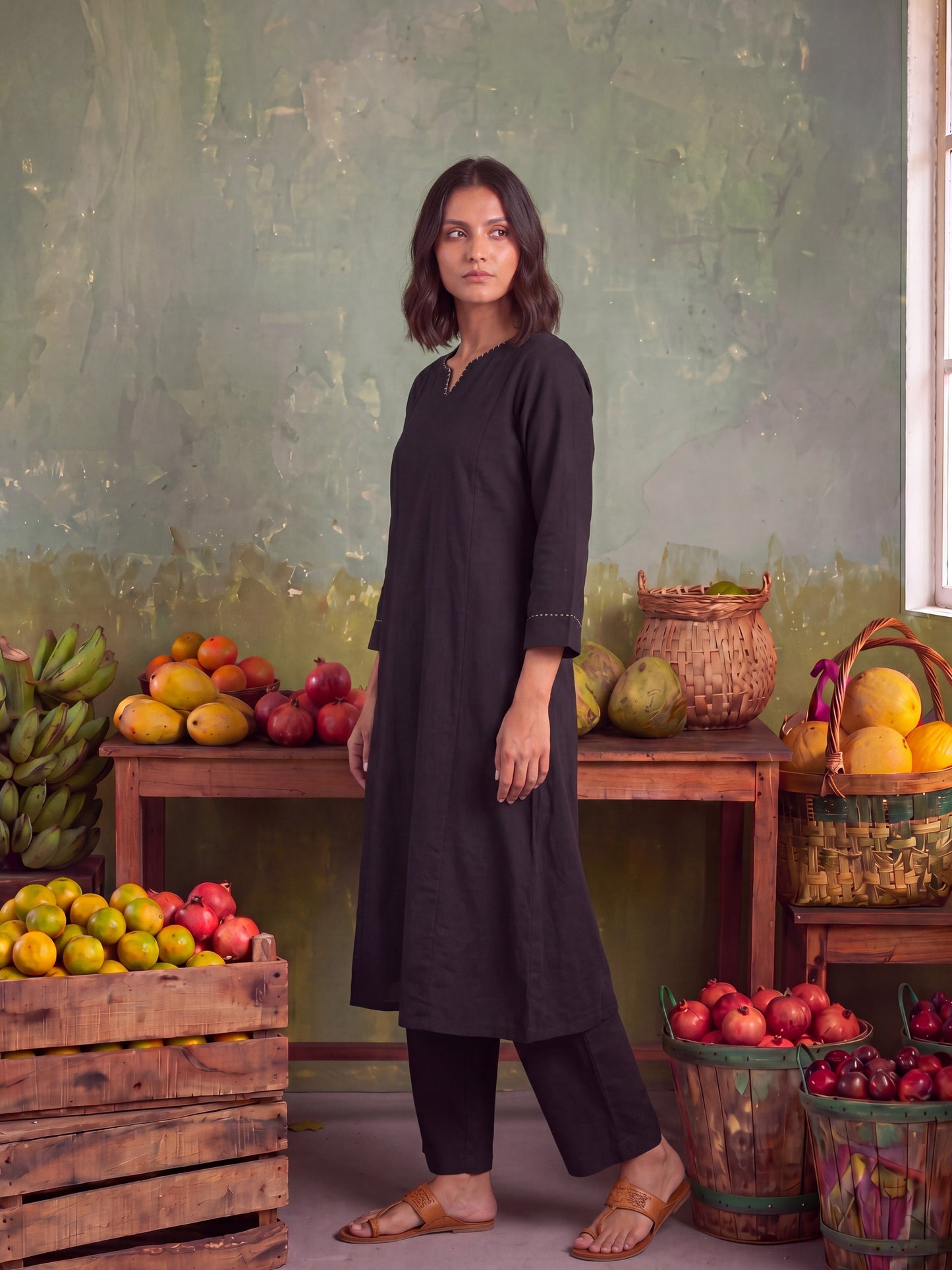 THE CHARCOAL CLASSIC KURTA SET