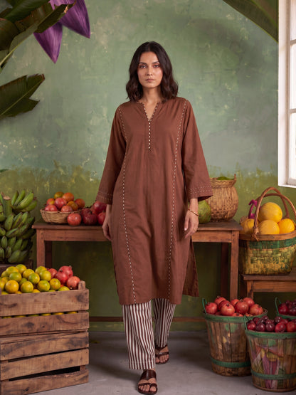 AMBER & STRIPE  KURTA SET