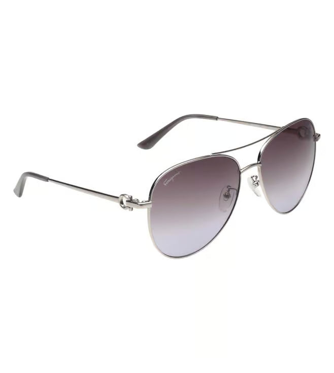 Salvatore Ferragamo Metal Aviator Sunglass For Men