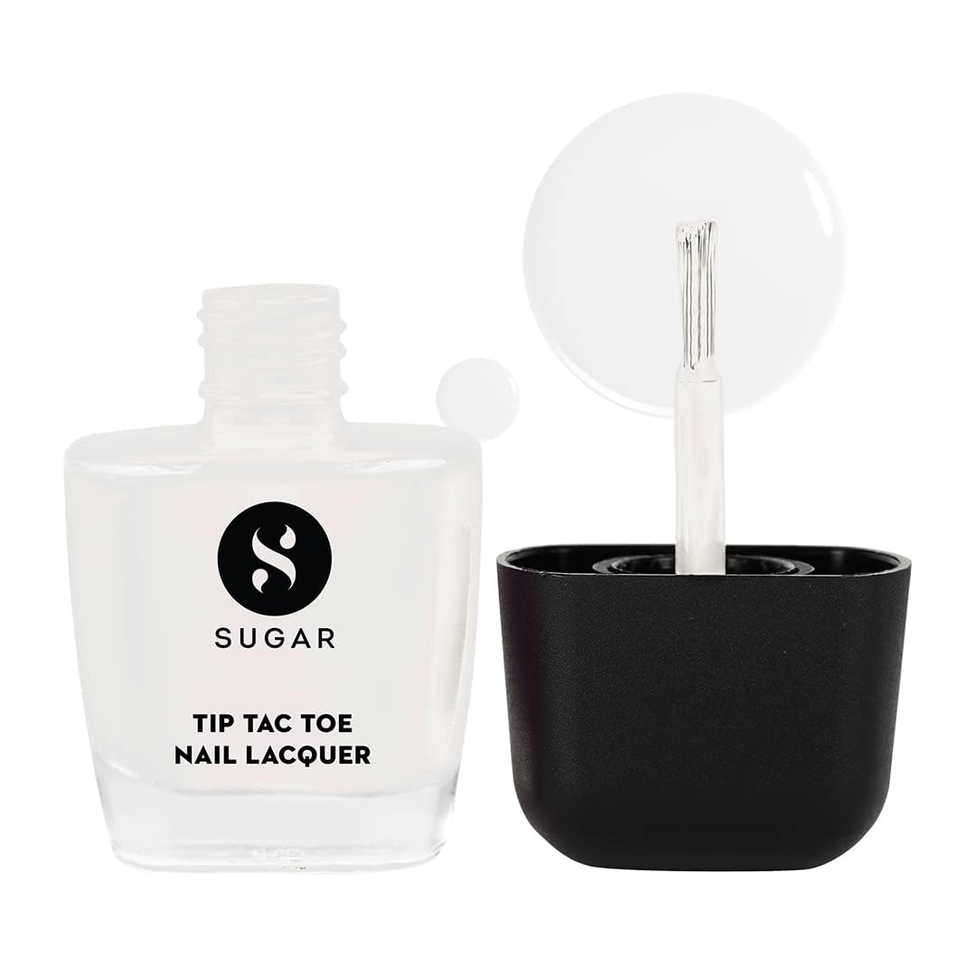 SUGAR Tip Tac Toe Nail Lacquer Classic - 20 White Waves 9 MILLI_LITRE