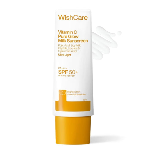 Wishcare SPF 50+ PA++++ Vitamin C Pure Glow Milk Sunscreen 50 g