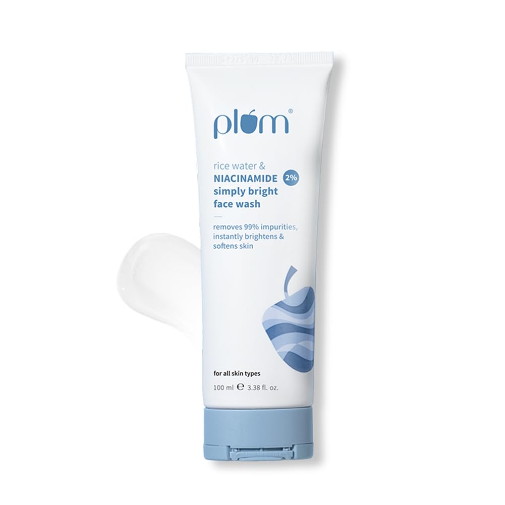 plum Simply Bright rice water & 2% Niacinamide Face Wash 100 MILLI_LITRE