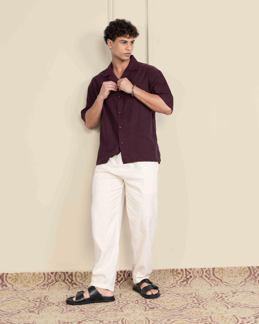 Wineberry Relaxed Co-ord Set House of Pure Eco