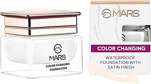 MARS Color Changing Water Proof Satin Finish Foundation - White 20 ml