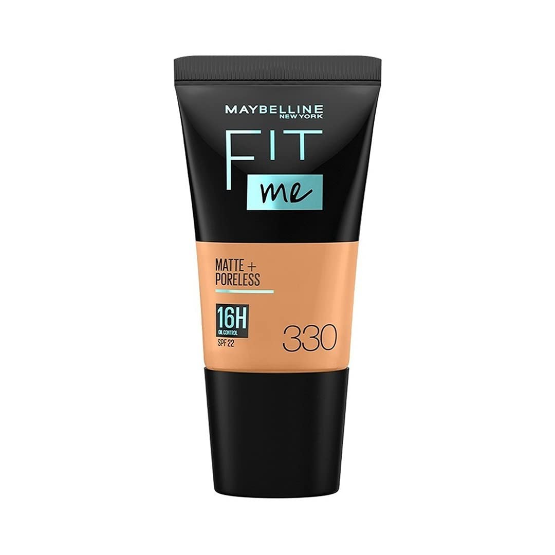 Maybelline New York Matte+Poreless Liquid Tube Foundation - Toffee 330 18 MILLI_LITRE