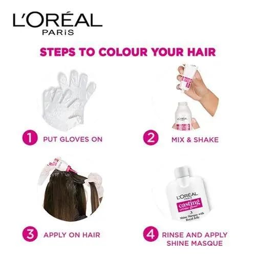 LOREAL PARIS CASTING CREAM HAIR COLOR - 500 MEDIUM BROWN