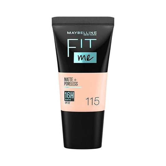 Maybelline New York Fit Me Matte+Poreless Foundation Tube - 115 Ivory With Clay 18 MILLI_LITRE