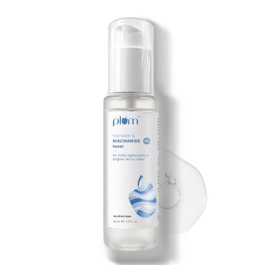 Plum 3% Niacinamide Toner With Rice Water For Clear, Blemish-Free And Hydrated Skin Men & Women