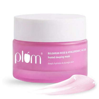 PLUM BULGARIAN ROSE & HYALURONC ACID FROSTED SLEEPING MASK