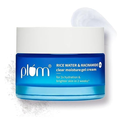 Plum 2% Niacinamide & Rice Water Clear Moisture Gel Cream 25 GRAM