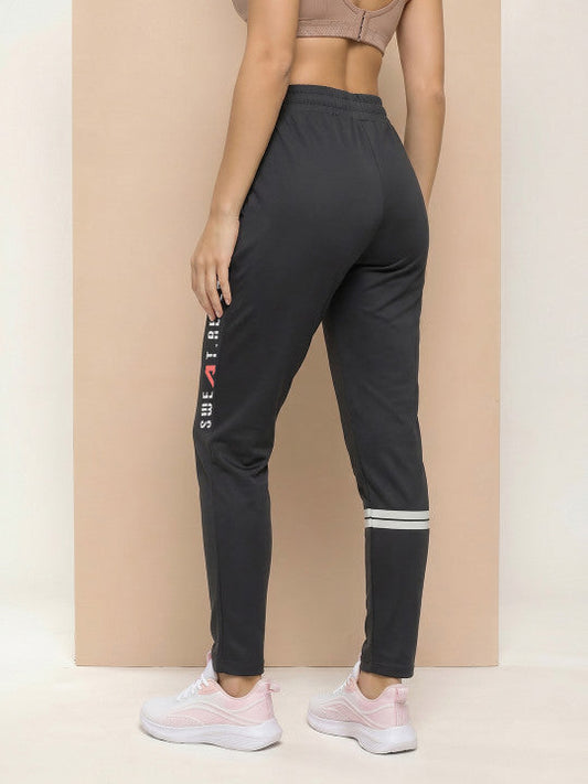 Alcis Women Charcoal Printed Pant