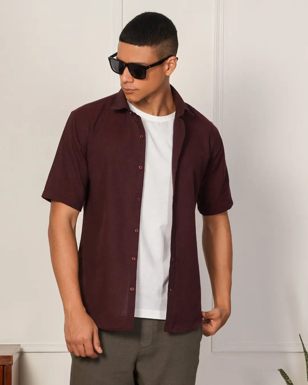Half Sleeves Shirt House of Pure Eco
