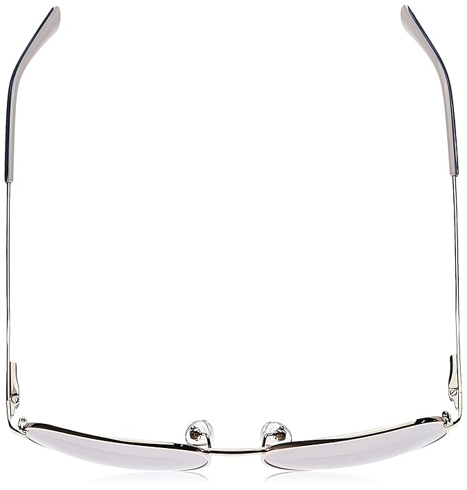 Calvin Klein Unisex Silver Tone Shield Sunglasses