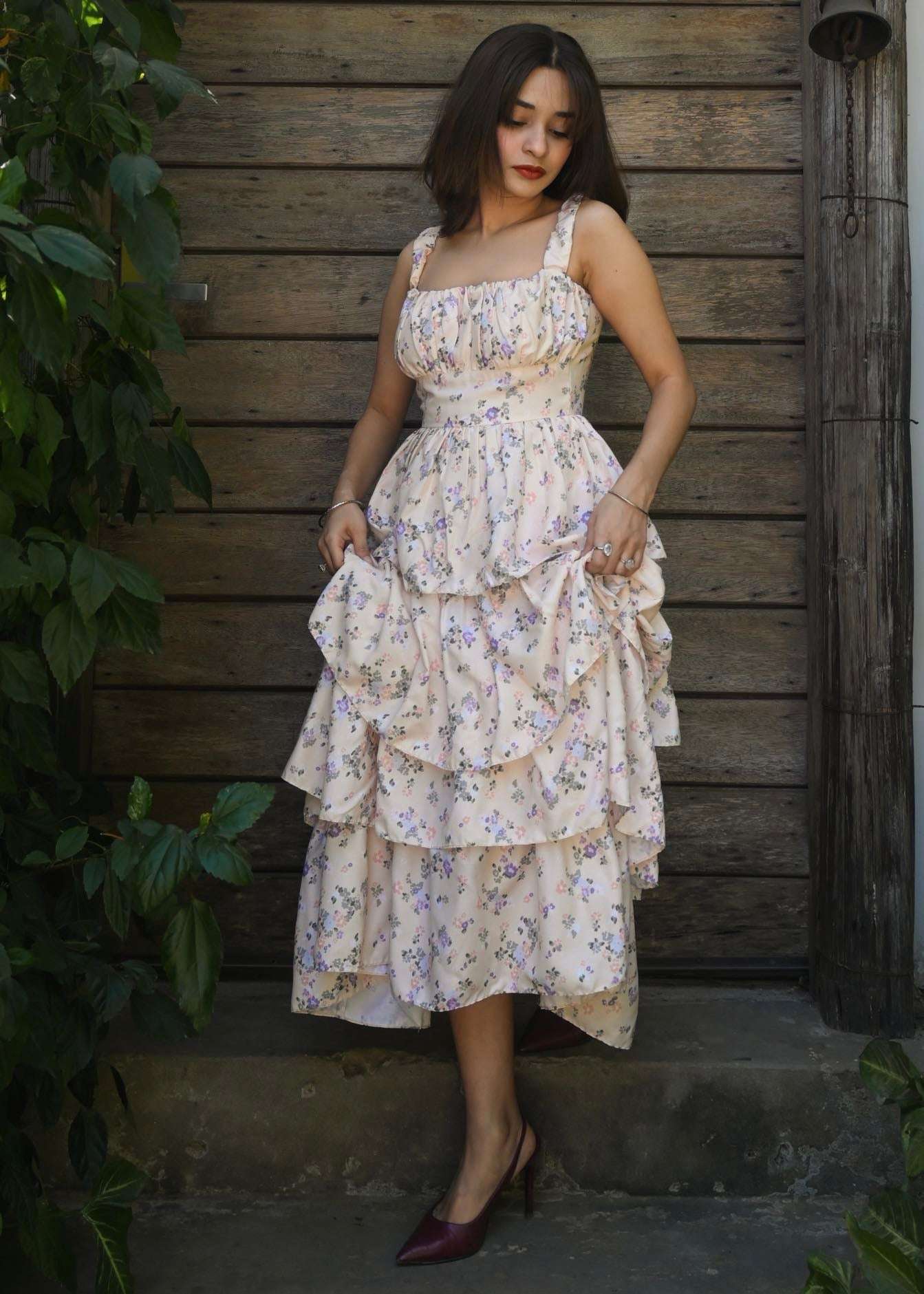 Floral Ruffle Dress