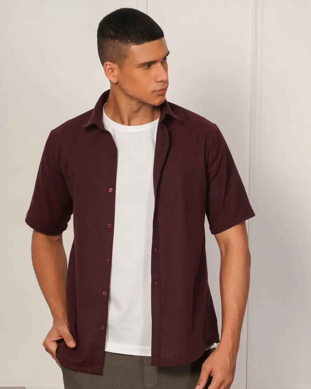 Half Sleeves Shirt House of Pure Eco
