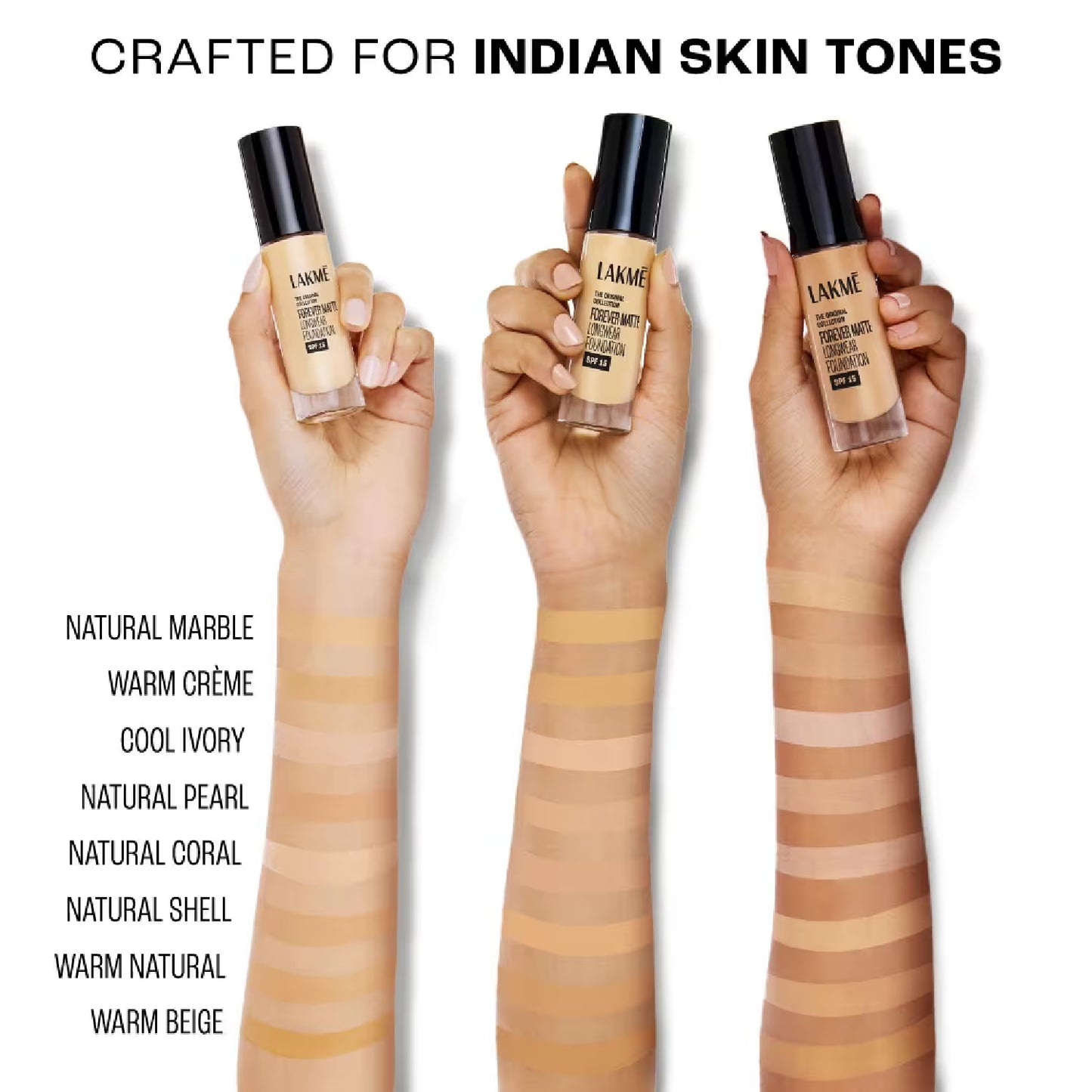 LAKME FOUNDATION FOREVER MATTE WARM CREME