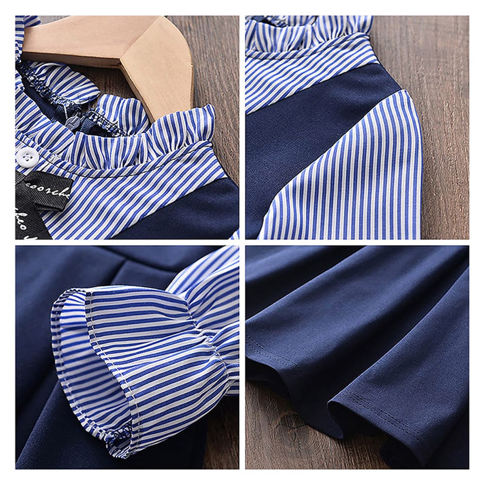 Blue Pinoform Style Smart Casual and Partywear for Girls