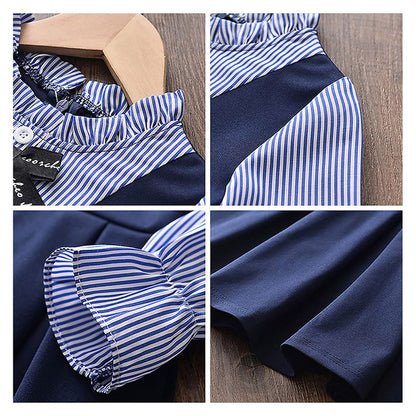 Blue Pinoform Style Smart Casual and Partywear for Girls