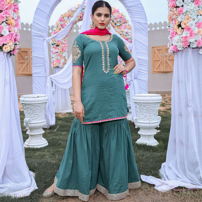 Green Gota Work Sharara