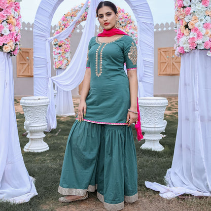 Green Gota Work Sharara