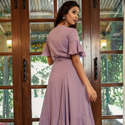 Lilac Tulip Maxi Dress